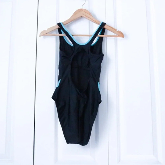 Aqua Sphere Black & Turquoise One Piece Lima Swimsuit - Picture 3 of 5